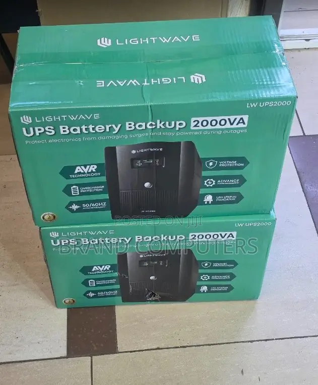 Brand New Lightwave 2000VA Back-Up UPS 1200 WATTS Output 4 Port