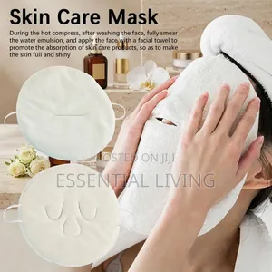 Warm Compress Facial Mask Towel Spa Steam Skincare Beauty Mask