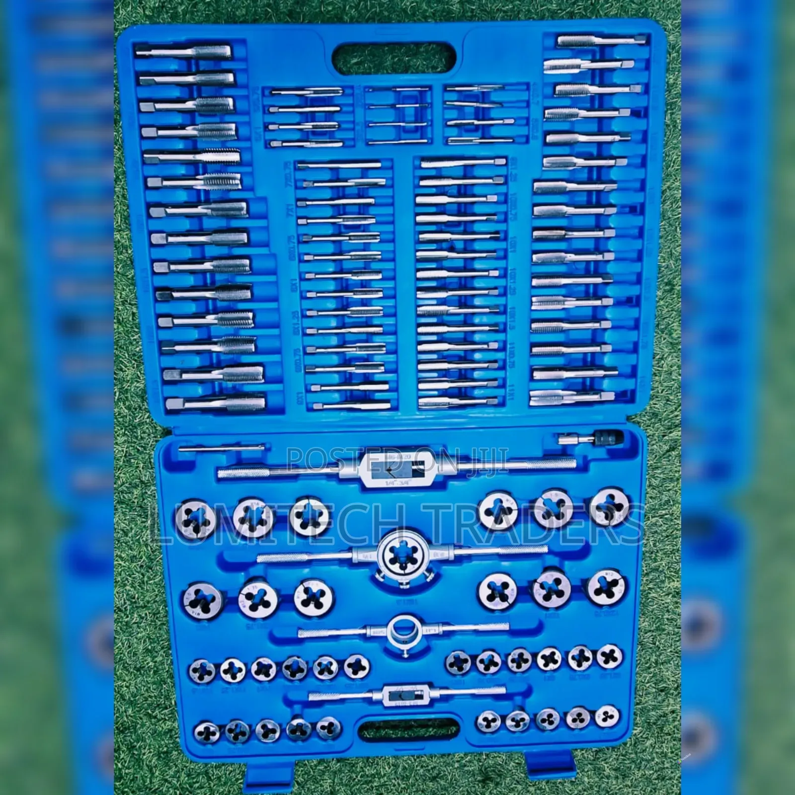 Heavy Duty 110 PCS Tap & Die Set, Threading Tool M2-M18