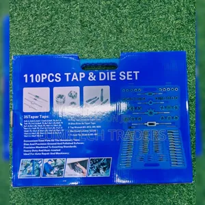 Heavy Duty 110 PCS Tap & Die Set, Threading Tool M2-M18