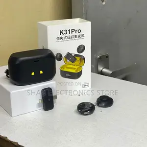 K31PRO Rechargeable Lapel Microphone With Noise Reduction