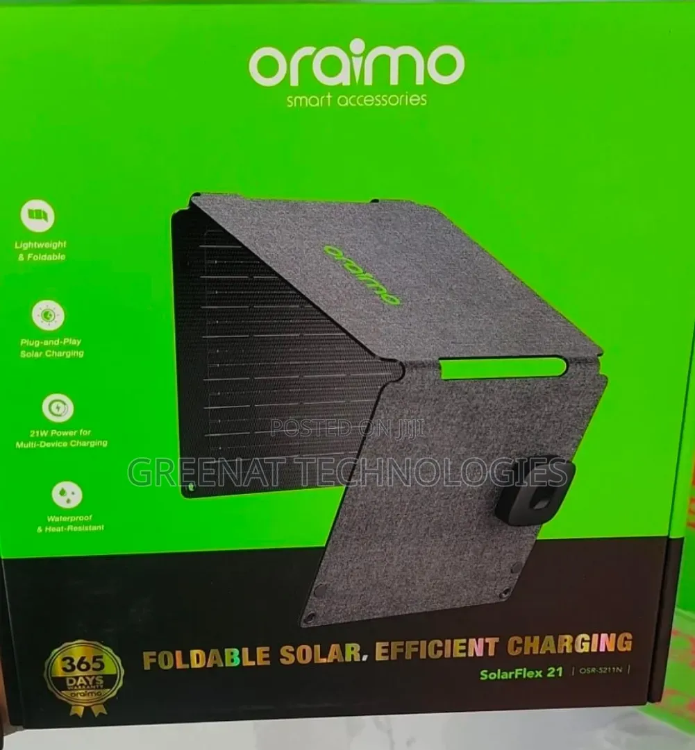 Oraimo SolarFlex 21W Portable Solar Panel Foldable Solar Charger