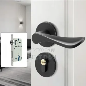 Black Door Lock