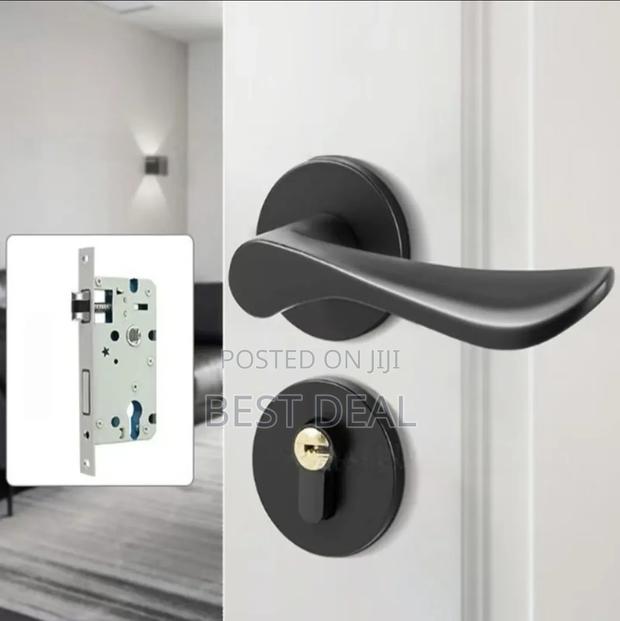 Black Door Lock
