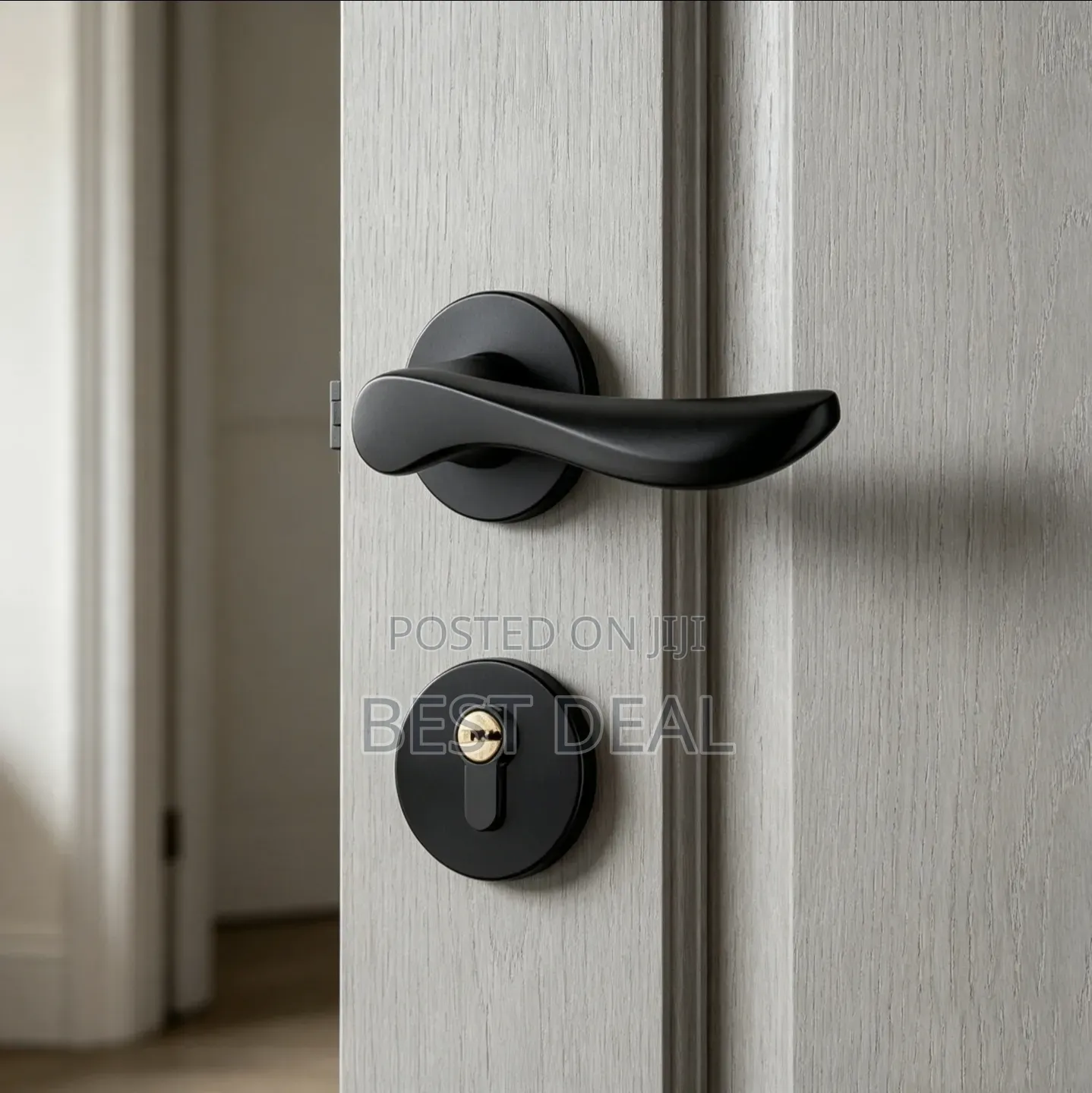 Black Door Lock