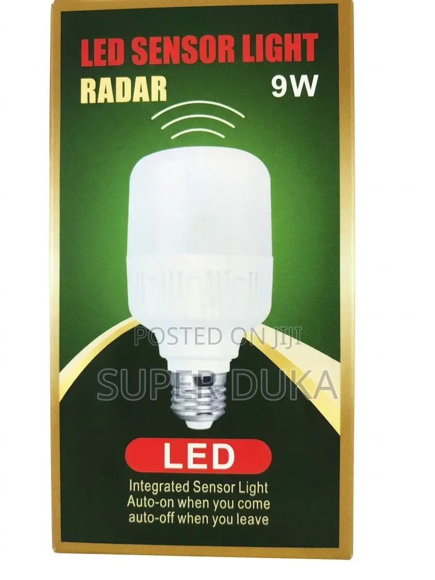 Radar LED Sensor Bulb 9W Automatic Motion Detection Lamp