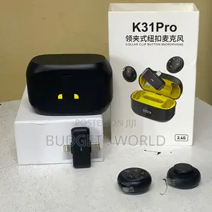 Type-C Lightweight K 31 Pro Collar Clip Button Microphone