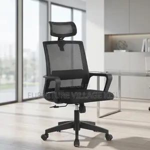 Ergonomic Swivel Office Chair-With Headrest