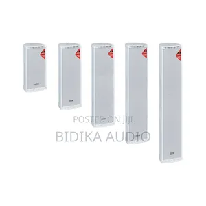 Slim Column PA Speaker for Indoor and Outdoor Use 70v/100v Clear