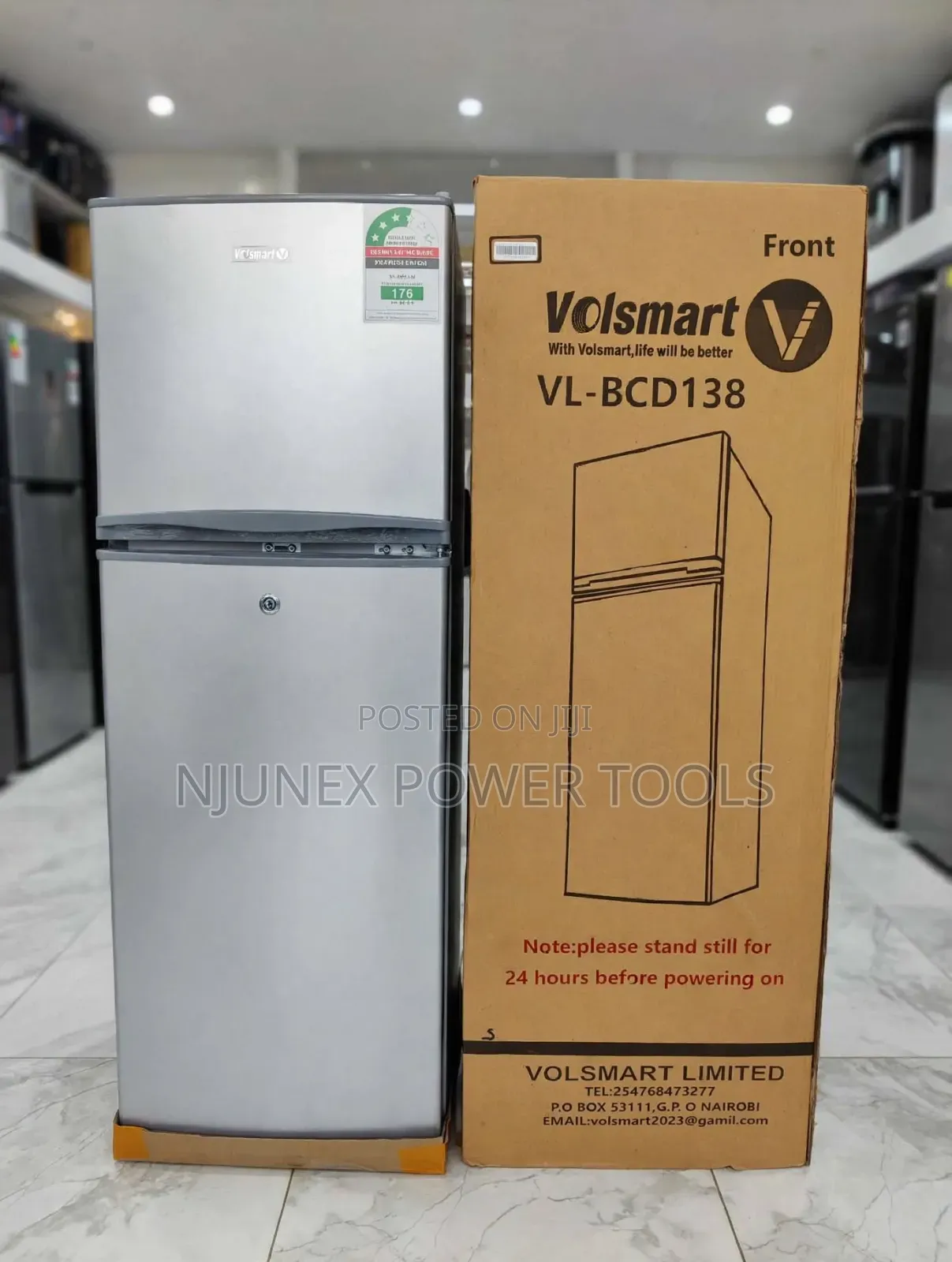 Volsmart 138Litres Double Door Fridge