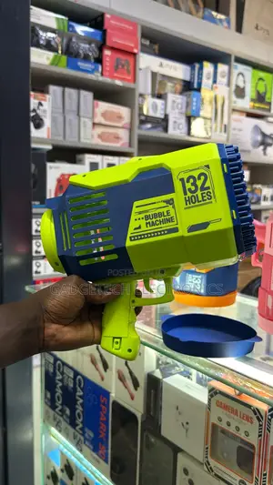 Rechargeable Bubble Gun - 132 Holes