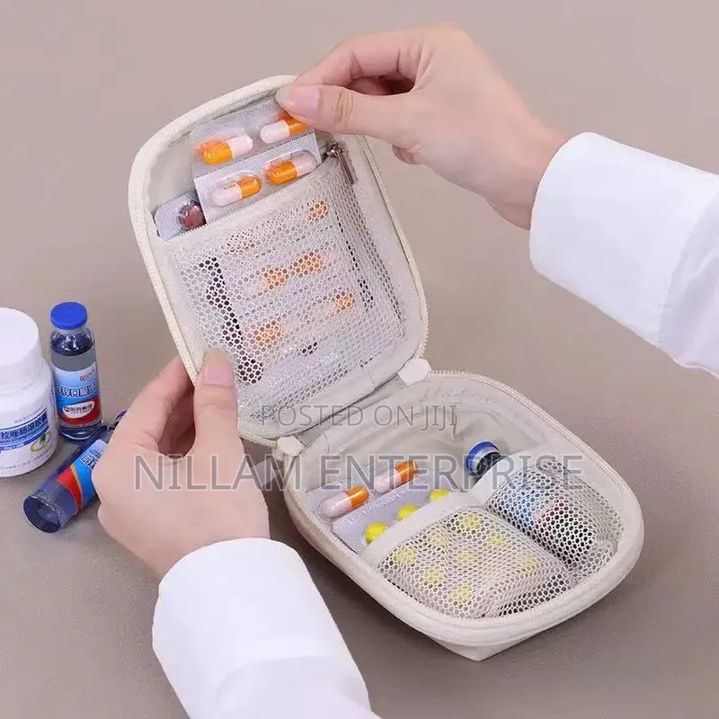 Portable Travel Medicine & First Aid Bag
