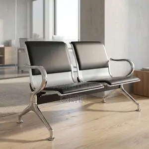 2-Seater Office Reception Bench – Comfortable Visitor Waiting Seat
