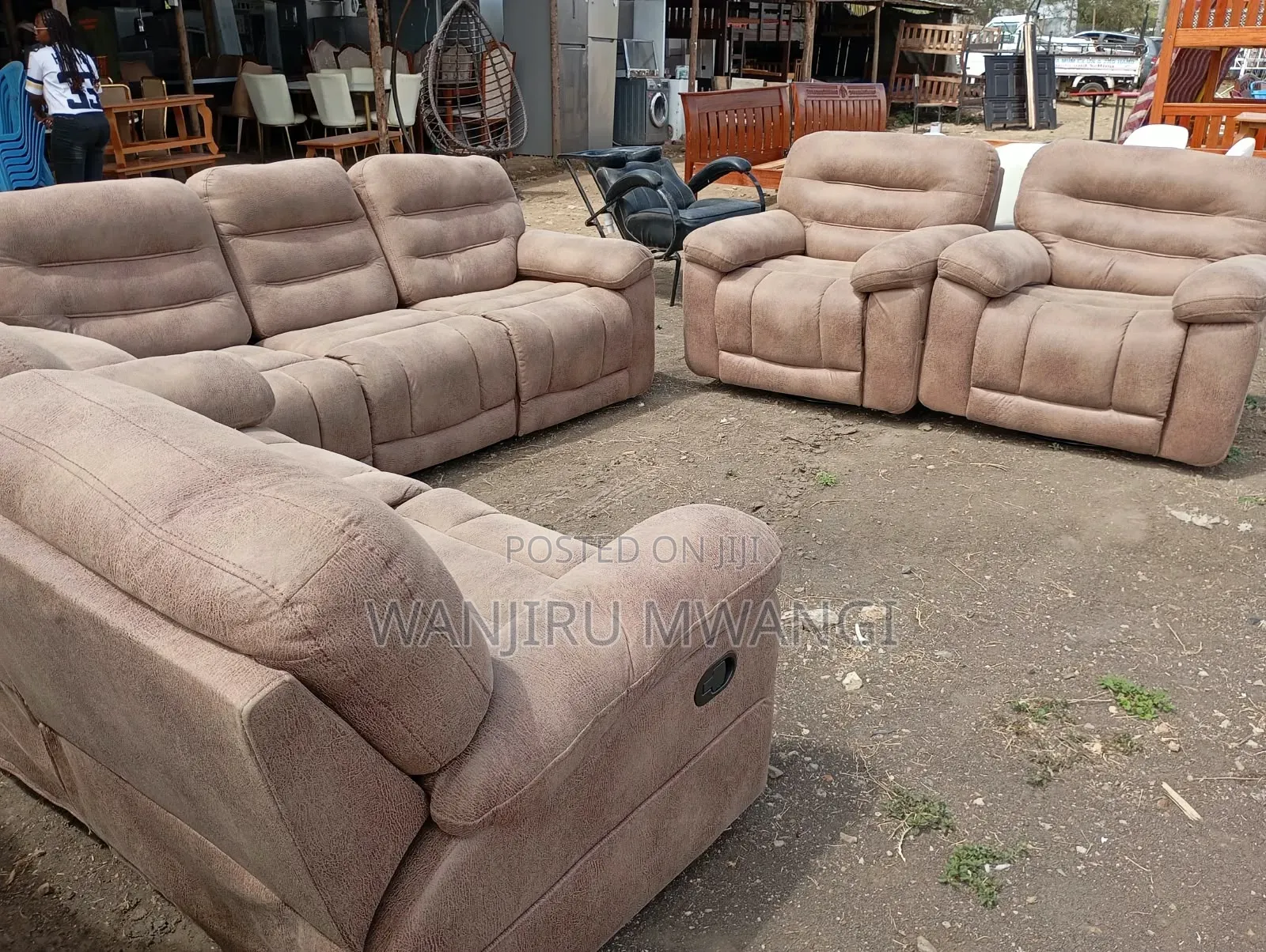 7 Seater With (2 Rocker Seats ) Recliner Sofa