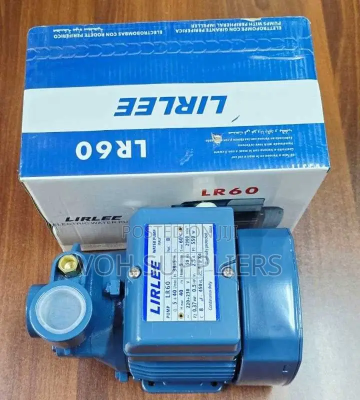 Lirlee LR60 0.5 HP Peripheral Electric Surface Water Pump.
