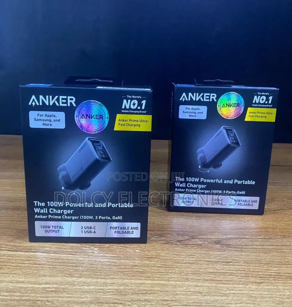 Anker Prime Charger 100w,3 Ports