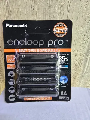 Panasonic Eneloop Pro Black Rechargeable Batteries for Electronics