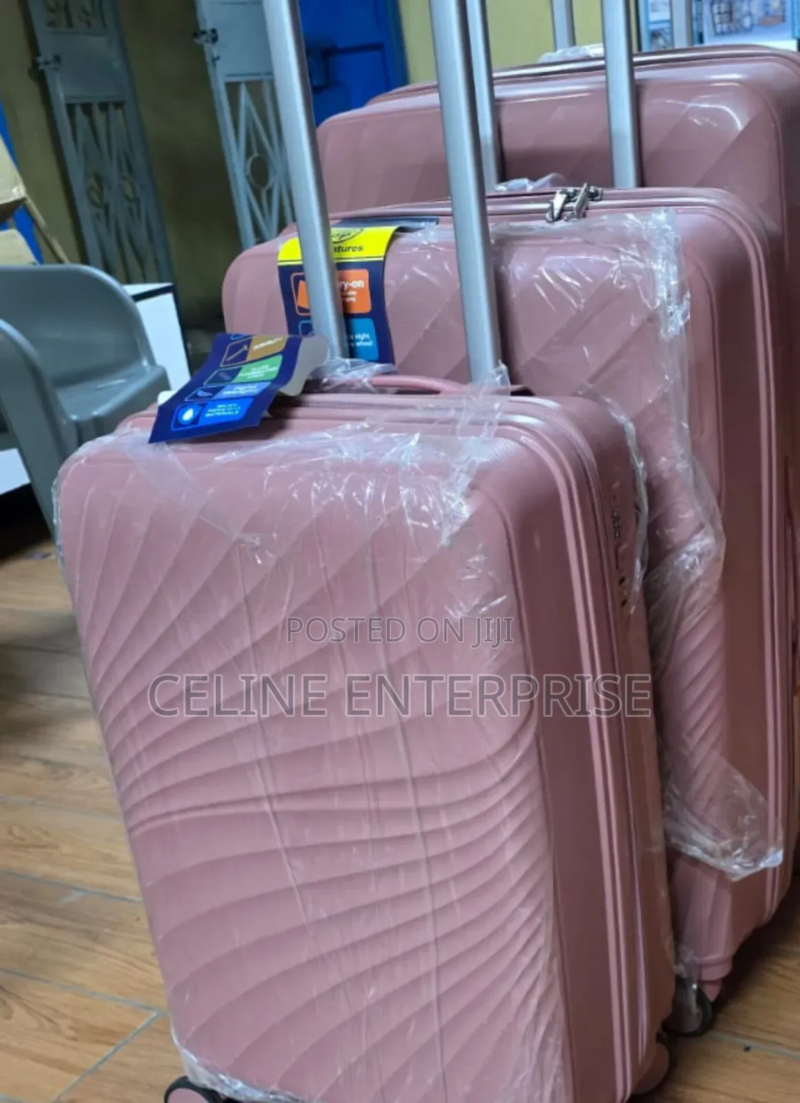 Premium 3-in-1 Rubber Suitcase Set