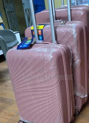 Premium 3-in-1 Rubber Suitcase Set