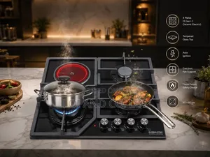 *Inbuilt Gas Stove Gs4g60* 
 (3gas+1ceramic Electric Plate)