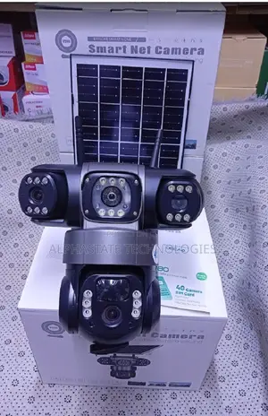 Wi-Fi Camera V380 Tripple Lens Solar CCTV Camera Best Home Theft