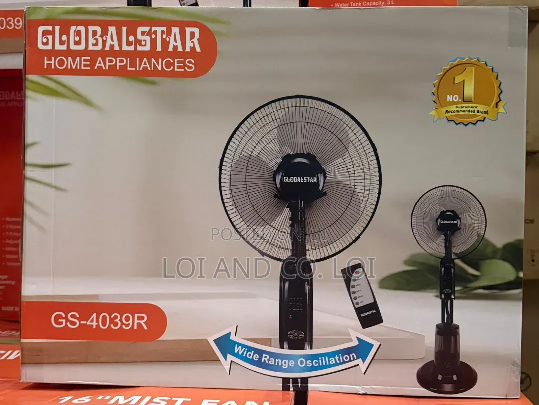 *Globalstar 16" Mist Fan* 
 With Remote Control, Aluminium Motor,
