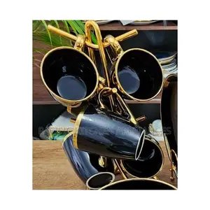 6pcs High Quality Black Mug Set