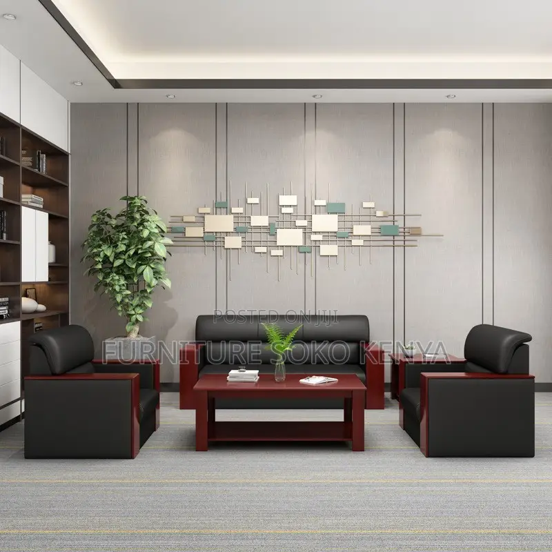 Leatherette Executive Sofa | Five Seaters Modern Sofa Set