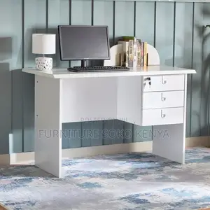 White 1200mm Home Office Desk | Clerical Study Table