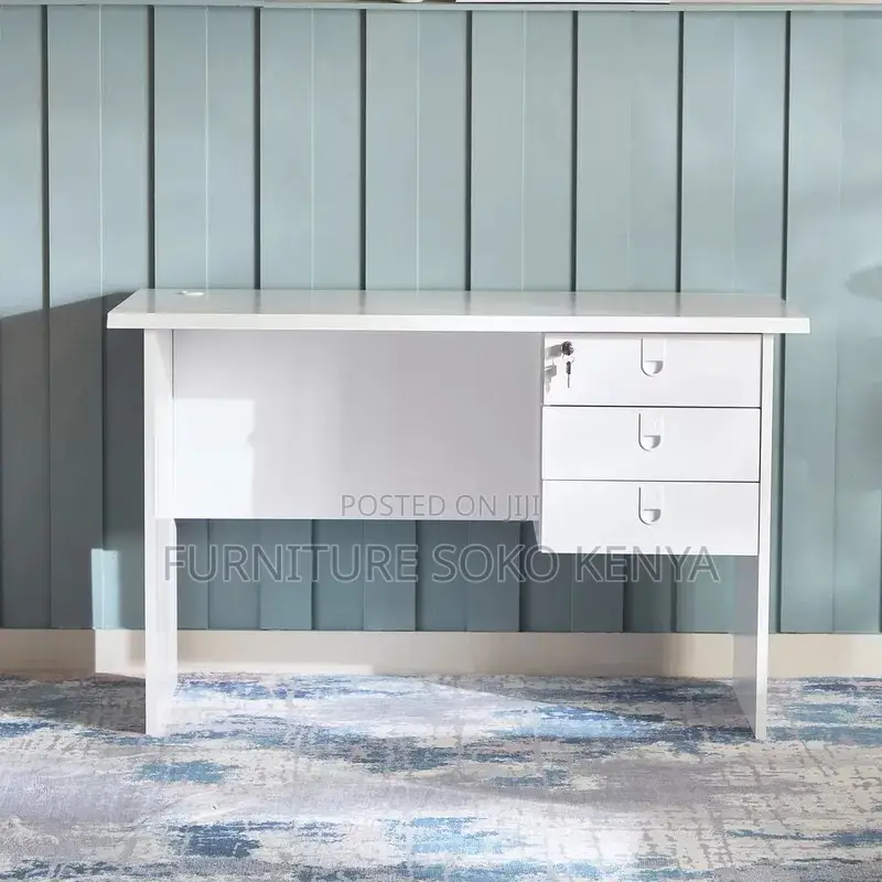 White 1200mm Home Office Desk | Clerical Study Table