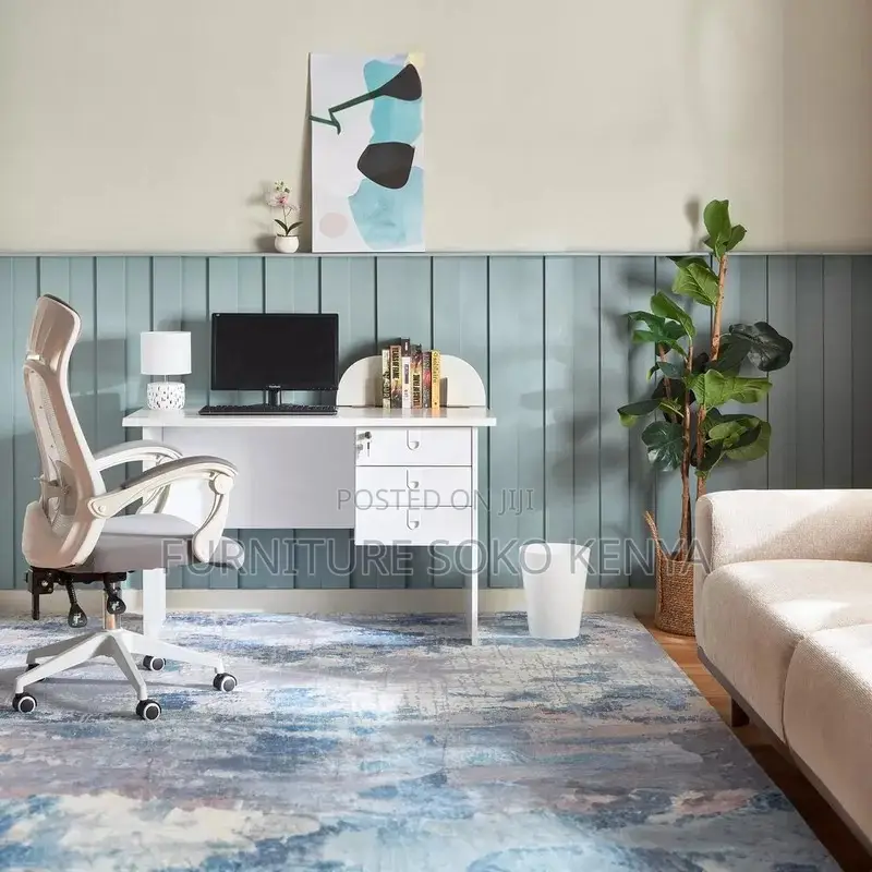 White 1200mm Home Office Desk | Clerical Study Table