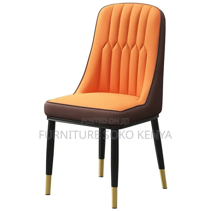 Leatherette Modern Chairs | Mid Backrest Armless Dining Chair