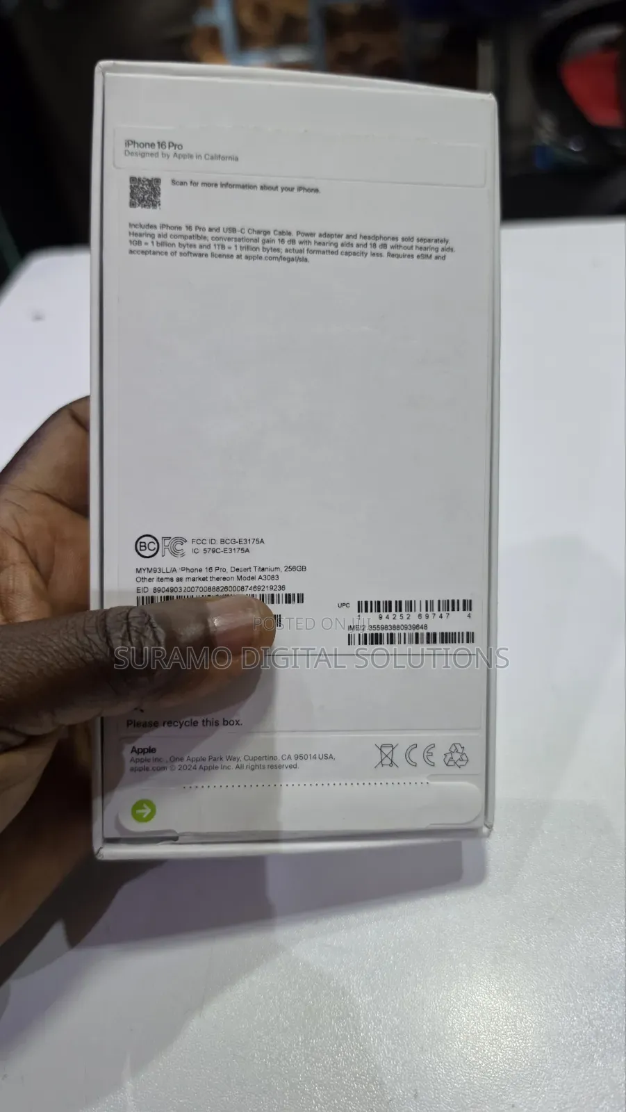 Apple iPhone 16 Pro 256 GB Gold