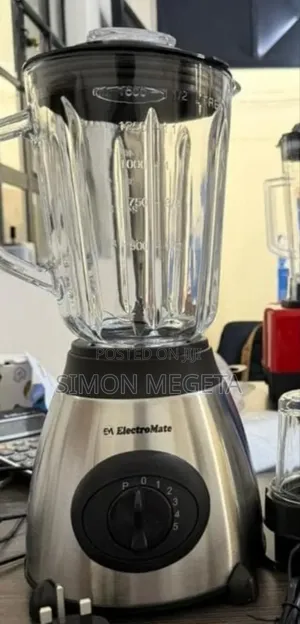 Electromate Powerful 2 in 1 Blender With Glass Jar - 1.5L