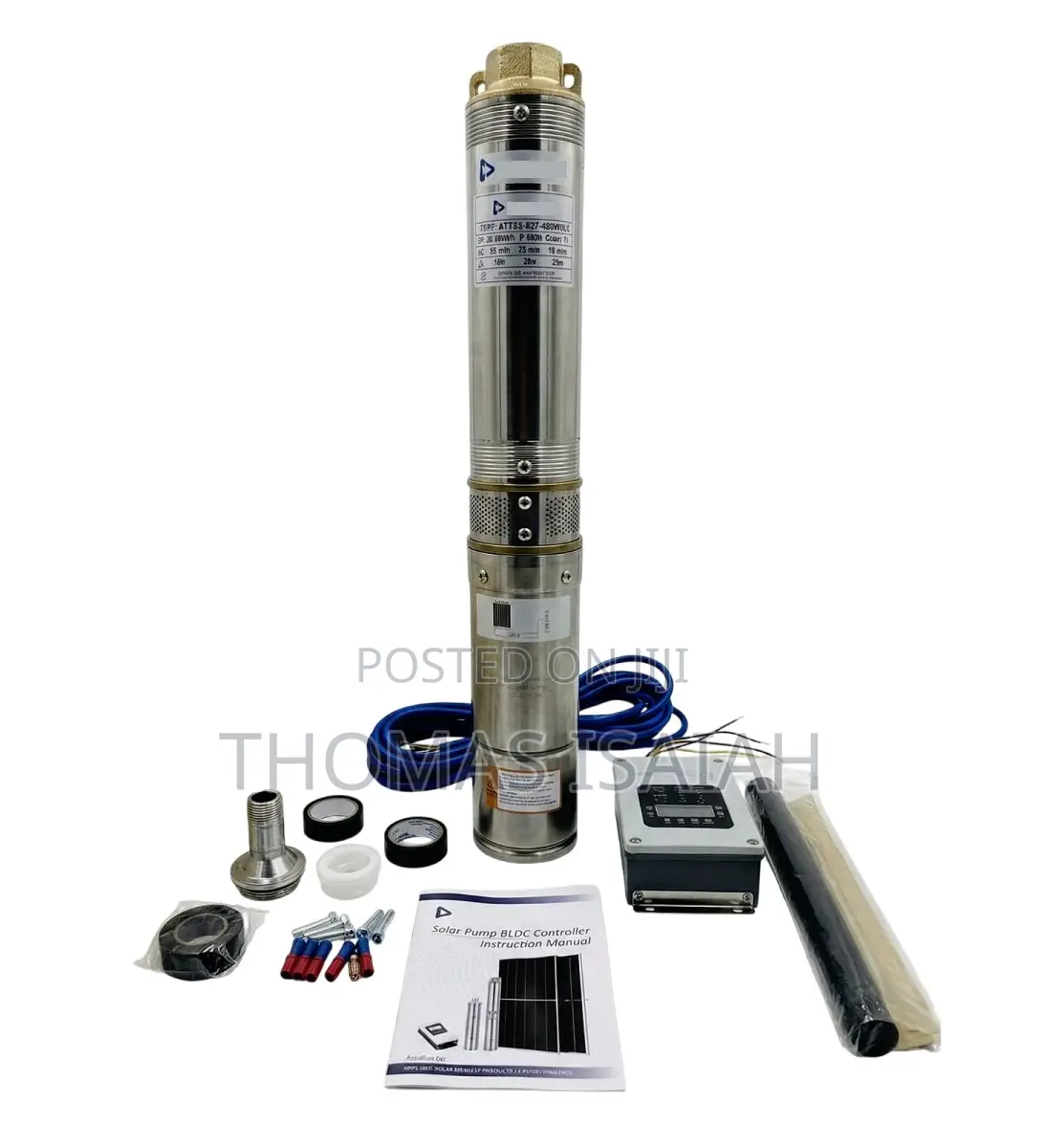 72V 600W 65m Brushless Solar Pump With Controller