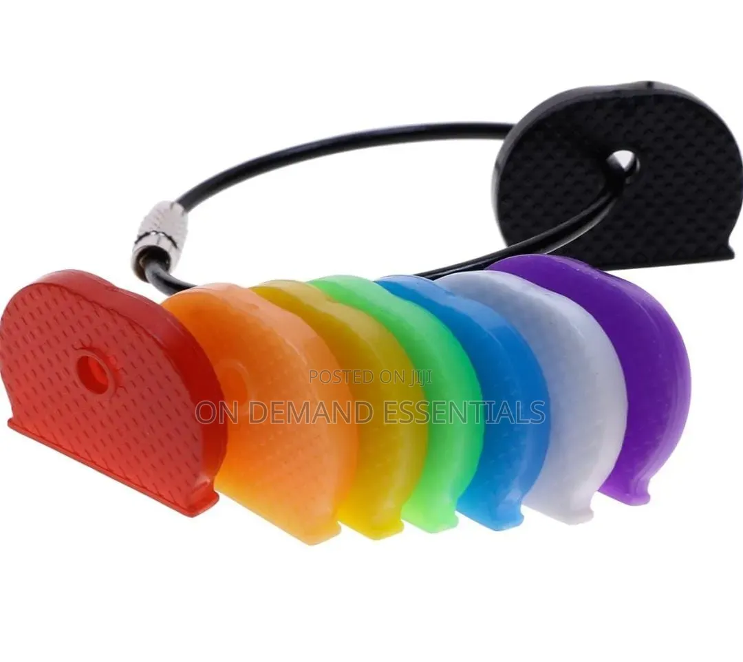 Key Identification Key Cap Covers Silicone Material. Fits All Sizes