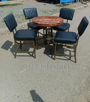 Restaurant or Hotel Set With Coated Metal Frame.