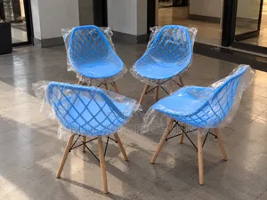 Blue Eames Dining Chairs
