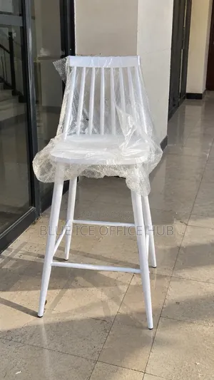 White High Bar Stool Chair for Kitchen Island and Counter