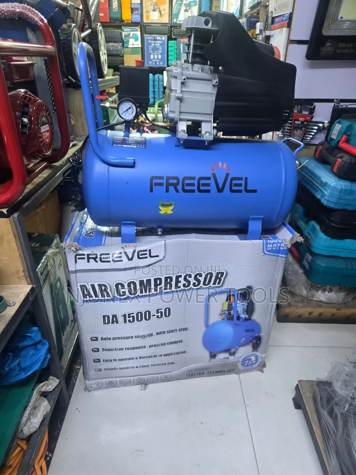 Freevel DA Air Compressor 50-Liter Tank Capacity 1500W / 2 HP Motor