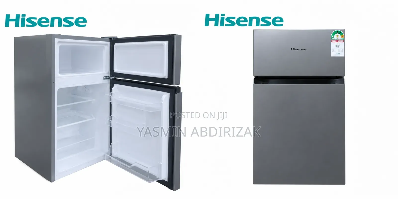 Hisense 91L Double Door Fridge | Only 3 Months Used | Silver