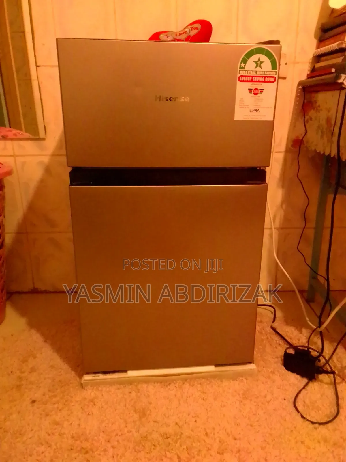 Hisense 91L Double Door Fridge | Only 3 Months Used | Silver