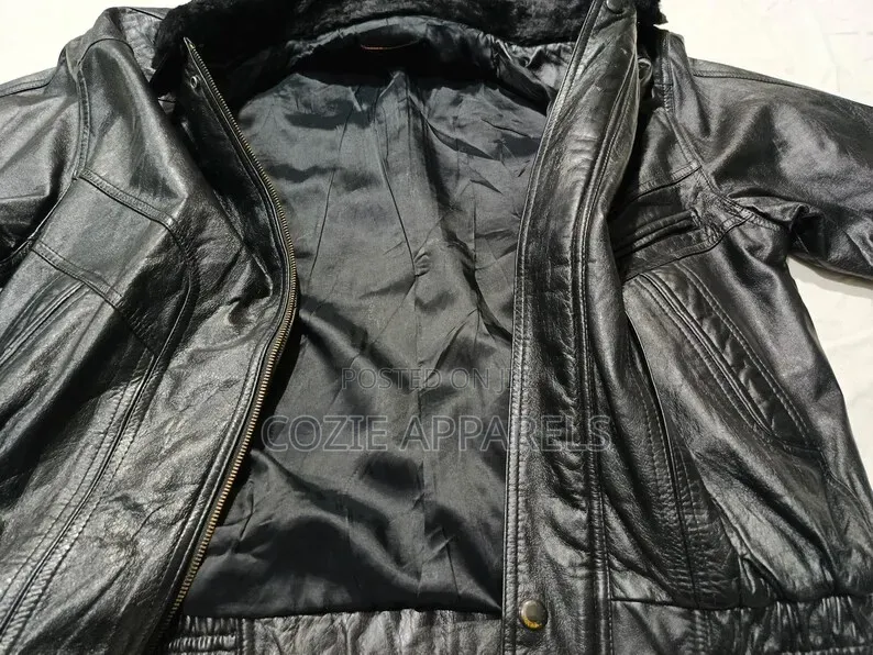 Leather Bomber Jacket for Men
