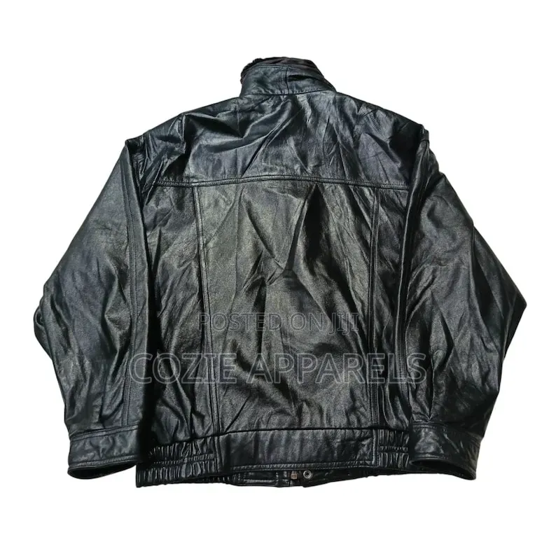 Leather Bomber Jacket for Men