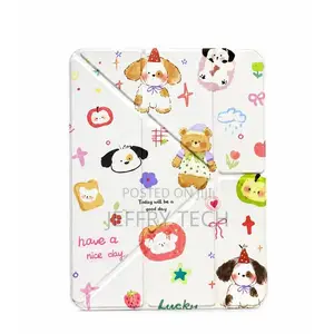 Cute Cartoon Puppy Smart Tri-Fold Case for Apple iPad A16 11-Inch (202