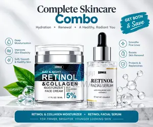 Sumax Retinol Facial Serum (45ml) & Face Cream (50ml) Combo Set