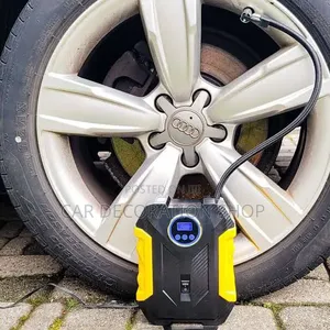 Digital Tire Inflator With Integrated Flashlight for Night Emergency