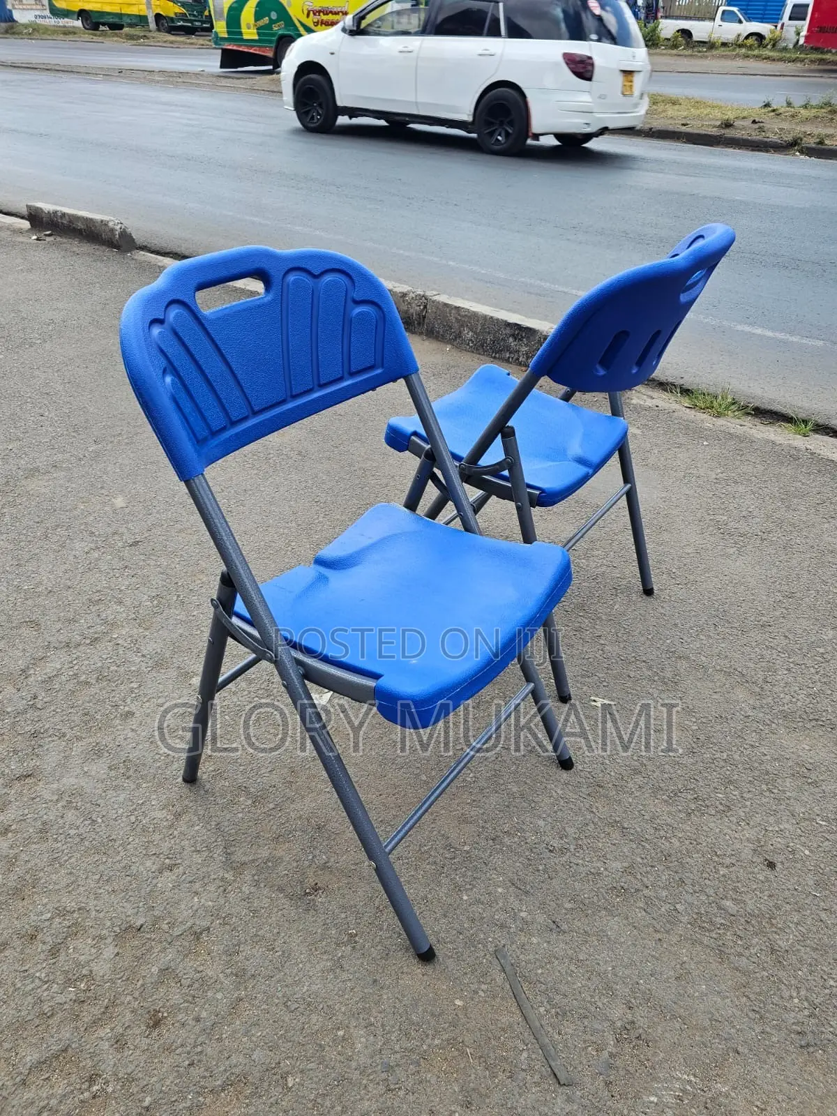 Blue Foldable Chairs