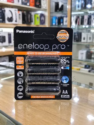 Panasonic Eneloop Pro AA 2550mAh Rechargeable Batteries 4 Pack