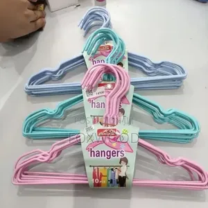 *Kids Hanger Plastic Coated Kids Hangers 10pcs